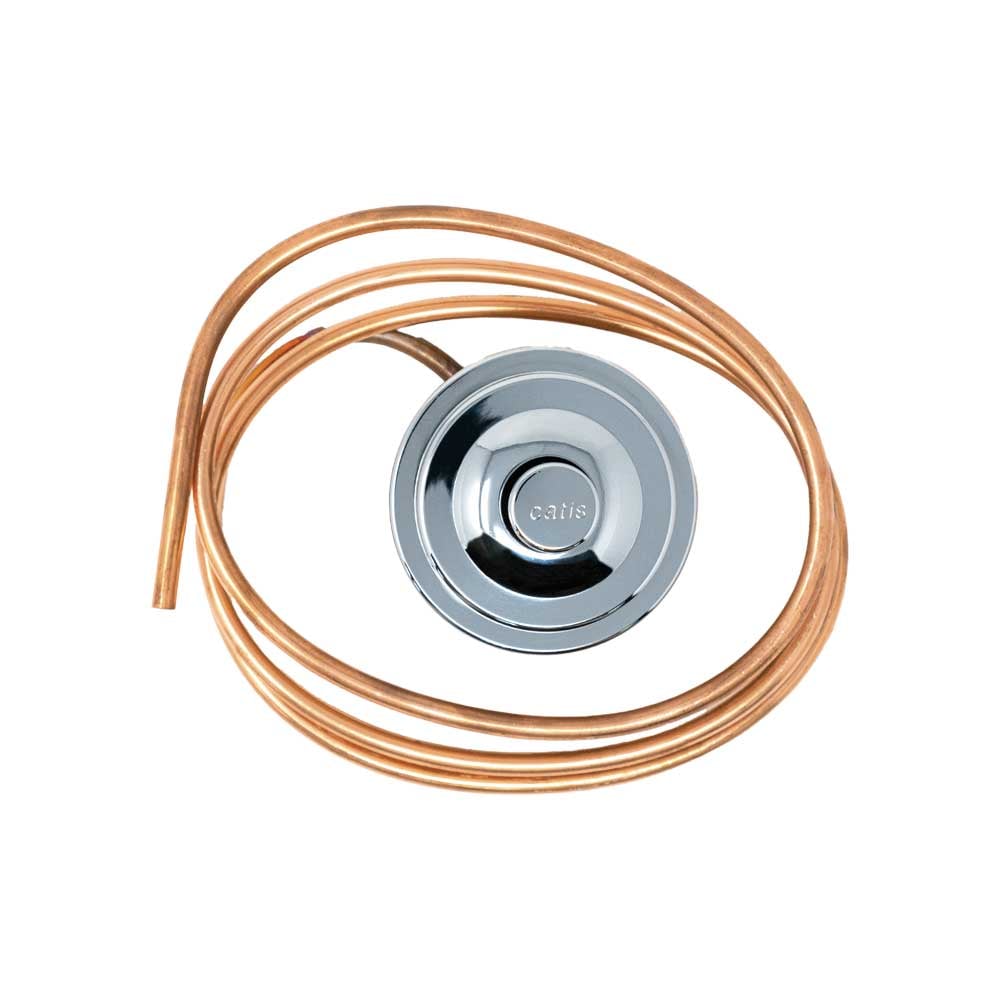 PULSANTE IN OTTONE CROMATO PER SIFONE CATIS